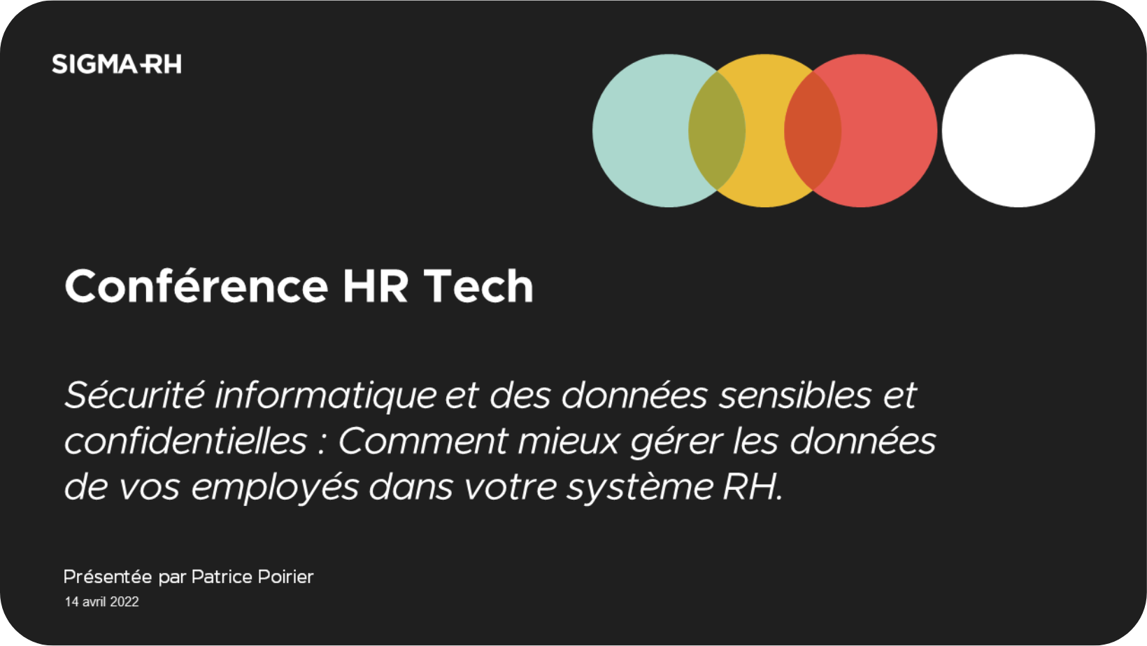 Conférence HR Tech 2022