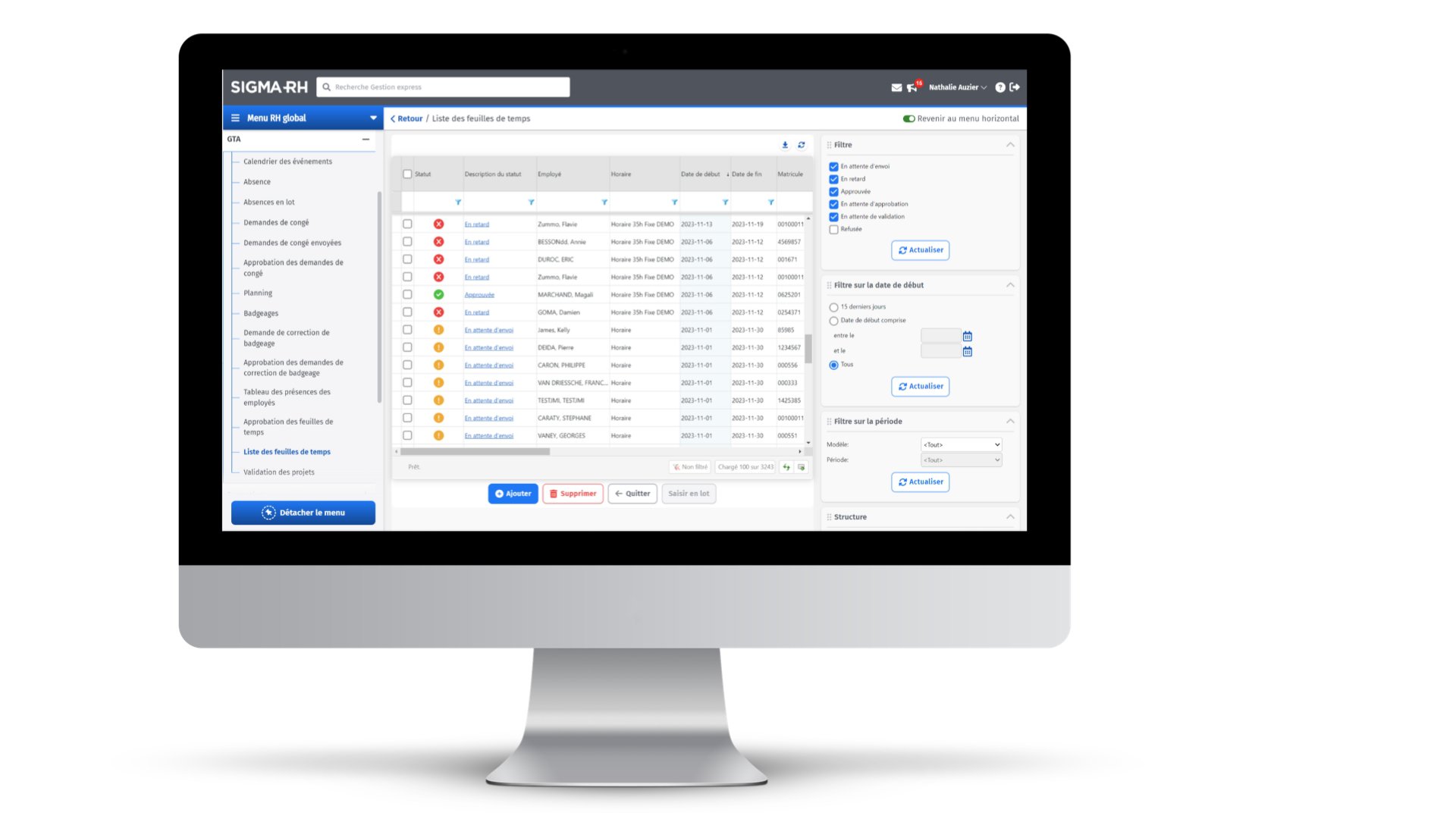 Logiciel - Horodateurs et horaires